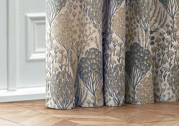 Ophelia Pencil Pleat, Wedgewood - Ready Made Curtains - Image 6